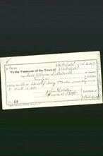 Wakefield, Massachusetts Payment Voucher - Mrs Thomas L Wentworth