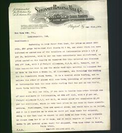 Letterhead - Newport Rolling Mill Co.