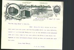Letterhead - Van Camp Hardware & Iron Co.
