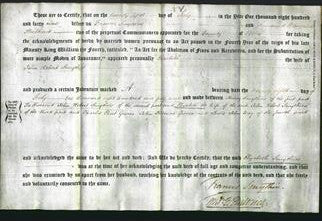 Deed by Married Women - Elizabeth Smythies-Original Ancestry