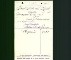 Bank Letterhead - First National Bank