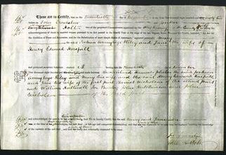 Deed by Married Women - Mary Riley and Jane Horsfall-Original Ancestry