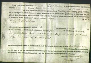 Deed by Married Women - Ann Richardson-Original Ancestry