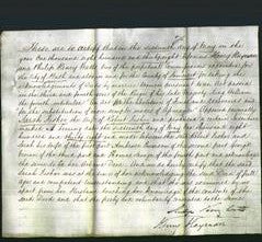 Deed by Married Women - Sarah Fisher-Original Ancestry
