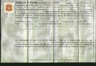Deed by Married Women - Betsy Ann Hornby-Original Ancestry
