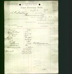 Bank Letterhead - First National Bank