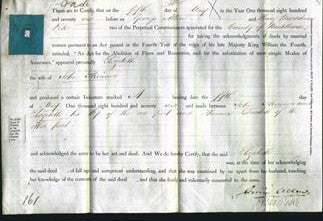 Deed by Married Women - Elizabeth Skinner-Original Ancestry