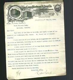 Letterhead - Van Camp Hardware & Iron Co.