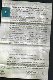 Deed by Married Women - Eliza Trundle-Original Ancestry