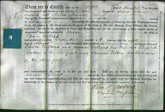 Deed by Married Women - Susan Millard-Original Ancestry