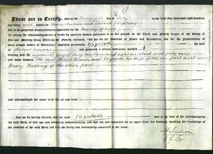 Deed by Married Women - Elizabeth Emson-Original Ancestry