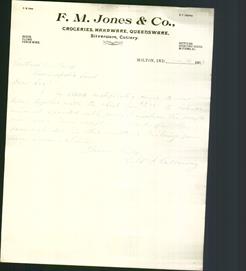 Letterhead - F.M. Jones & Co.