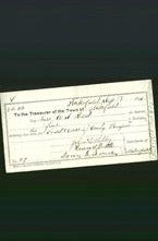 Wakefield, Massachusetts Payment Voucher - Mrs W S Reed