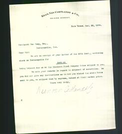 Letterhead - Kean, Van Cortlandt & Co.