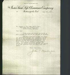 Letterhead - The Inter-State Life Assurance Company