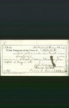 Wakefield, Massachusetts Payment Voucher - Mrs Thomas M Wentworth