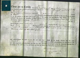Deed by Married Women - Elizabeth Hammond-Original Ancestry