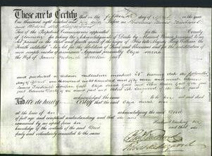 Deed by Married Women - Eliza Sarah Gabb-Original Ancestry