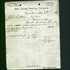 Bank Letterhead - Blair County Banking Company