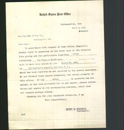 Letterhead - United States Post Office