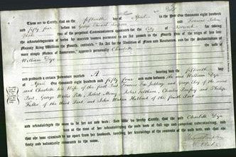 Deed by Married Women - Charlotte Dye-Original Ancestry