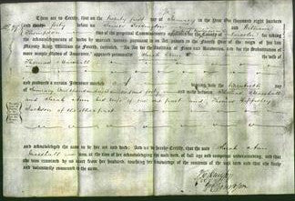 Deed by Married Women - Sarah Ann Marshall-Original Ancestry