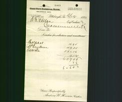 Bank Letterhead - Fort Pitt National Bank