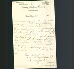 Letterhead - Office of Duenweg Hardware Company