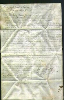 Court of Common Pleas - Margaret Hogg and Ann Ramshaw-Original Ancestry