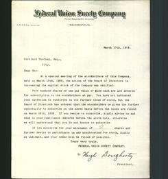 Letterhead - Federal Union Surety Company