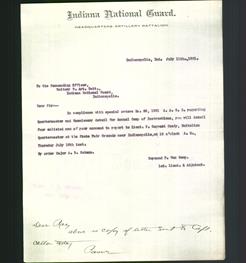 Letterhead - Indiana National Guard