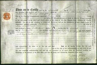 Deed by Married Women - Catherine Ann Stackhouse-Original Ancestry