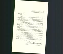 Letterhead - State of Indiana, Adjutant- General's Office