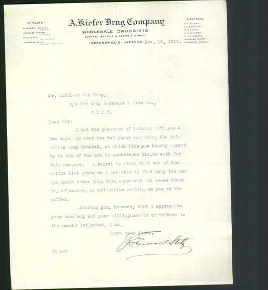 Letterhead - A. Kiefer Drug Company