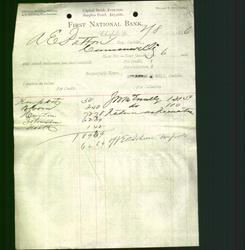 Bank Letterhead - First National Bank