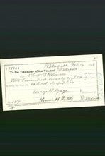 Wakefield, Massachusetts Payment Voucher - Albert O Robinson