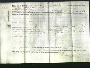 Deed by Married Women - Sarah Hatton-Original Ancestry