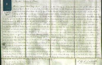 Court of Common Pleas - Sarah Walton, Elizabeth Basford and Martha Pearson-Original Ancestry