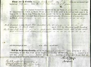 Deed by Married Women - Susannah Bolsover-Original Ancestry