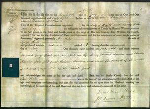 Deed by Married Women - Ann Hester Marsh-Original Ancestry