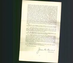 Letter - Signed Jas. K. Gore