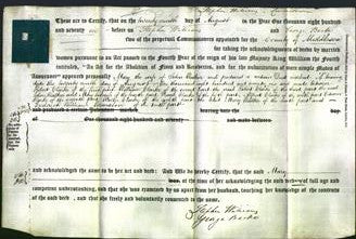 Deed by Married Women - Mary Walker-Original Ancestry
