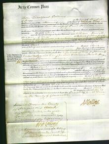 Court of Common Pleas - Jane Harrison-Original Ancestry