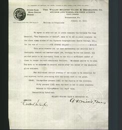 Letterhead - The Willet Stained Glass & Decorating Co. Studios and Works