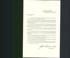 Letterhead - State of Indiana, Adjutant- General's Office