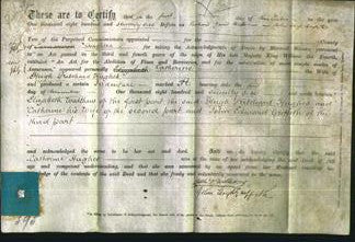 Deed by Married Women - Catherine Hughes-Original Ancestry