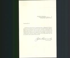 Letterhead - State of Indiana, Adjutant- General's Office