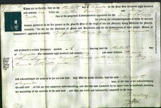Deed by Married Women - Elizabeth Sargant-Original Ancestry