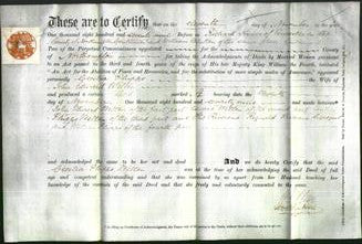Deed by Married Women - Cecilia Phipps Welton-Original Ancestry