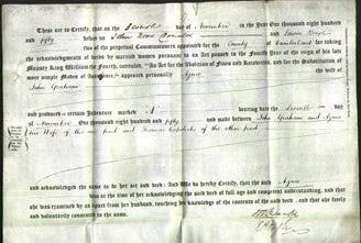 Deed by Married Women - Agnes Graham-Original Ancestry